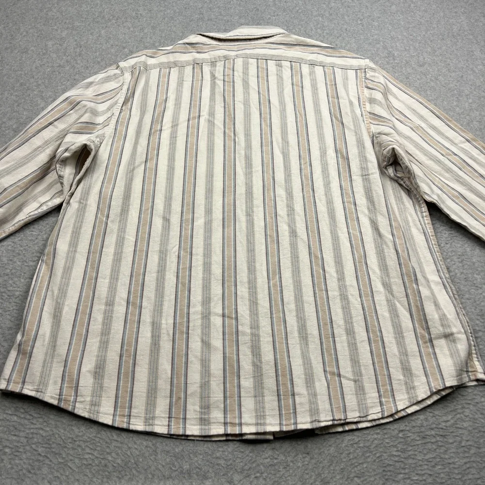 NEW Banana Republic Oxford Shirt Mens XL Striped Slim Untucked Fit Button Up